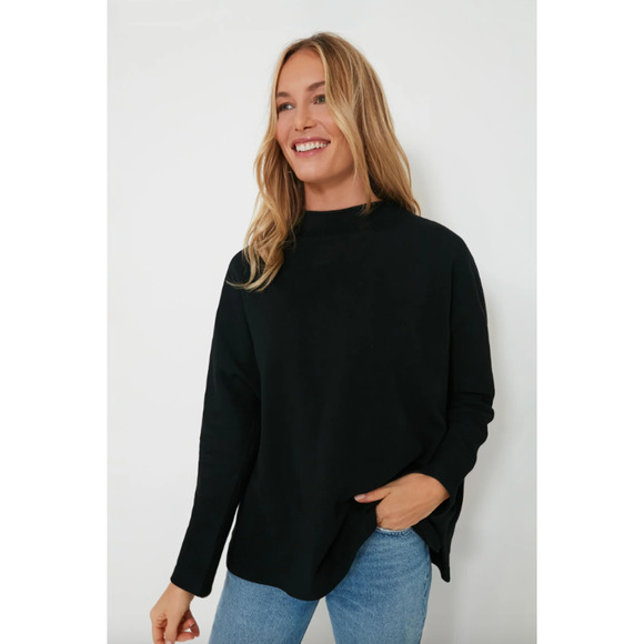 NWT Pomander Place Bower Popover Sweater Womens Medium Black Tuckernuck $118 - Picture 1 of 8